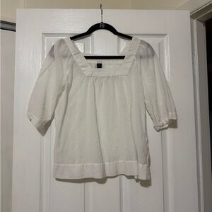 GAP Flowy White Blouse Size Small